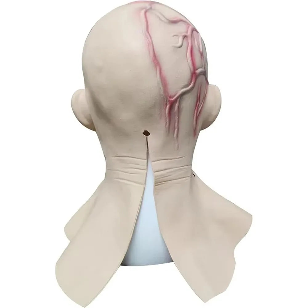 Mask Creepy Halloween Props Scary Realistic Face Mask For Adult Party Cosplay Costume Horror Props Scary Halloween Cosplay Mask