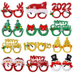 Christmas Glasses Santa Claus Xmas Tree Snowman Plastic Glasses Kid Gift Xmas Party Supplies Photo Props Christmas Decoration