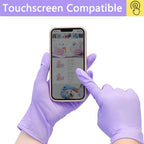 20-300pcs Nitrile Exam Gloves Disposable Purple Lilac Glove Food Grade Sterile Powder Free Protection Gloves for Cooking Clean