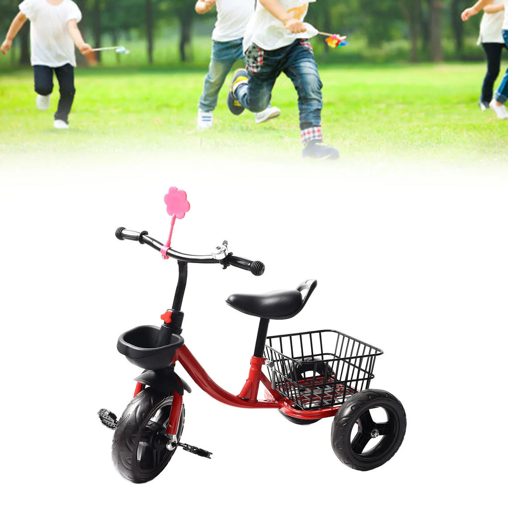 Boys Girls Balance Trikes Comfortable Grip Ergonomic  Metal Polyurethane Toddlers Tricycle for Outdoor for 1‑6 Years Old