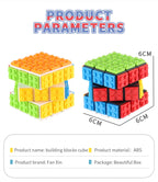 DIY Series Bricks Magic Cube 3x3x3 Professional Speed Cube Puzzle Toys Enlighten Educational Building Blocks Toys for Kids Gifts
