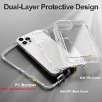 3 IN1 For iPhone 17 16E 15 14 16 PLUS 11 17 Pro MAX MINI 17 Air Phone Case Heavy Duty Hybrid Rugged Shockproof Armor Hard Cover