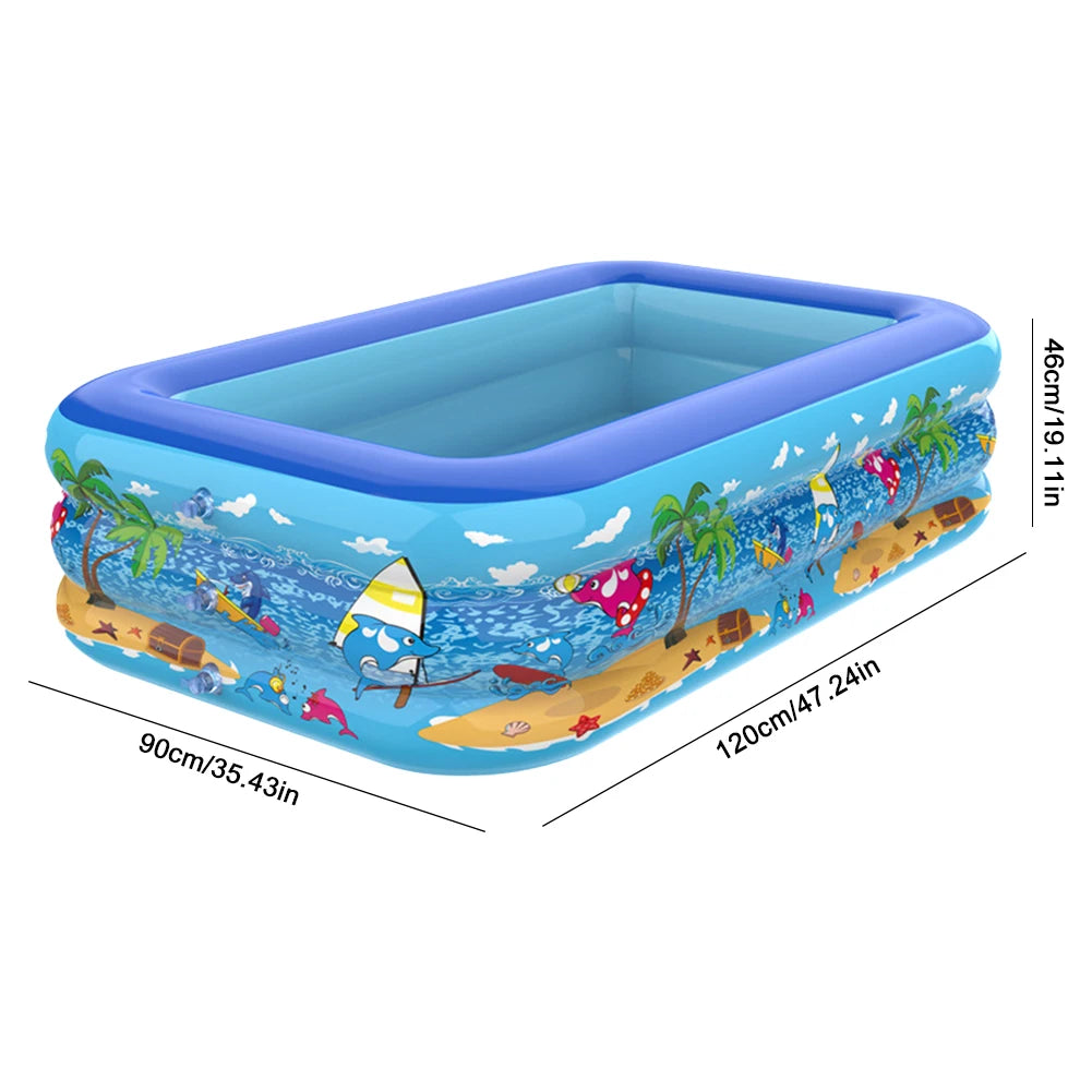 Inflatable Swimming Pool Family Pools Adult Children's Swimming Pool Summer Outdoor Indoor Kids Baby Bathtub Water Party Toys