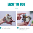 Interactive Cat Toys Flying Bird Cat Toy Flapping Wings Sparrow Toys Vivid Chirping Simulation Bird Interactive Cat Toy