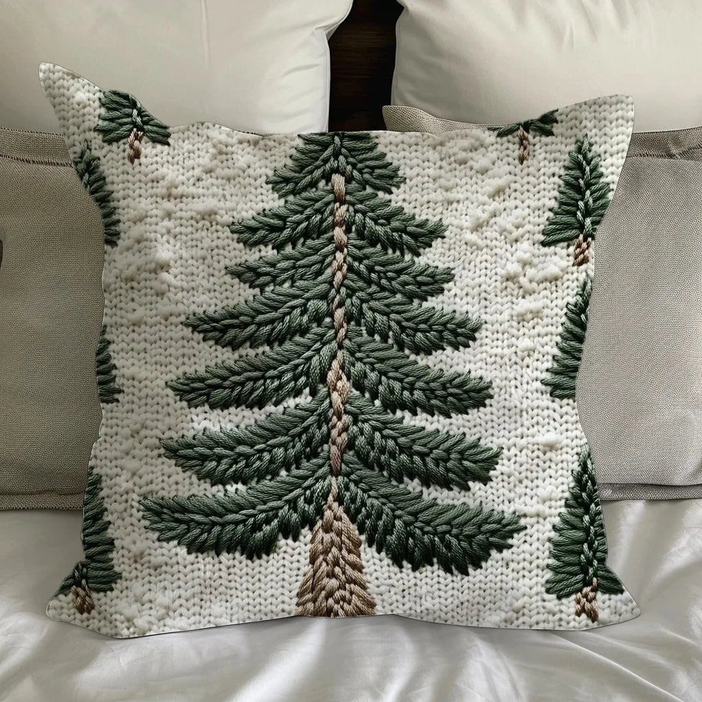 Merry Christmas Decorative Pillow Cover 45x45cm Linen Throw Pillowcase Xmas Tree Snowmen Letter Decor Pillowcase Cushion Cover