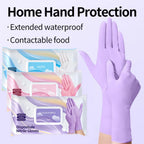 Disposable Nitrile Cleaning Gloves Latex-Free Thicken Extended Cuff Food Glove Cleaning Dishwashing Medical Exam Glove Purple