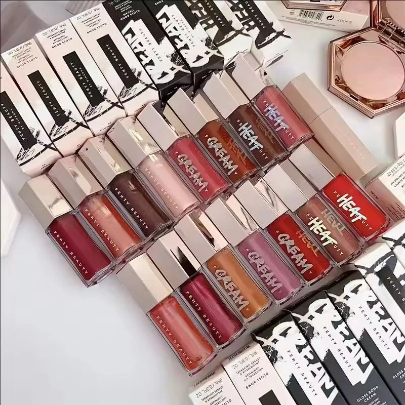 Luxury Fenty Beauty Mirror Water Light Flowing Lip Gloss Lasting Moisturizing High-saturation Color Shining Lip Gloss Makeup