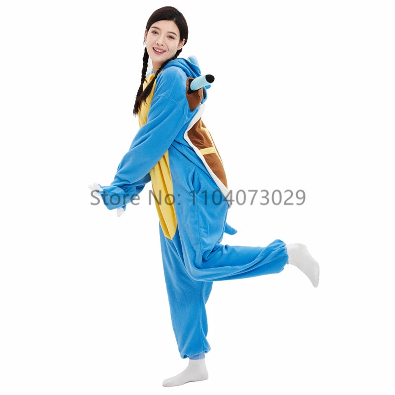 Onesieshow Animal Kigurumi Pyjamas Halloween Onesies Adult Cartoon Turtle Pajama Cosplay Party Costume Women Homewear