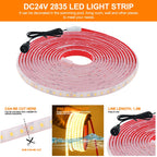 24V LED Light Strip Solar Waterproof 8 Modes 2835 120LEDs/m White Red Green Blue Flexi Lamp IP68 Party Garden Outdoor Decoration