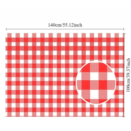 1/3PCS Disposable Checkered Tablecloth Plastic Tablecloth for Birthday Party Wedding Picnics Easy To Clean