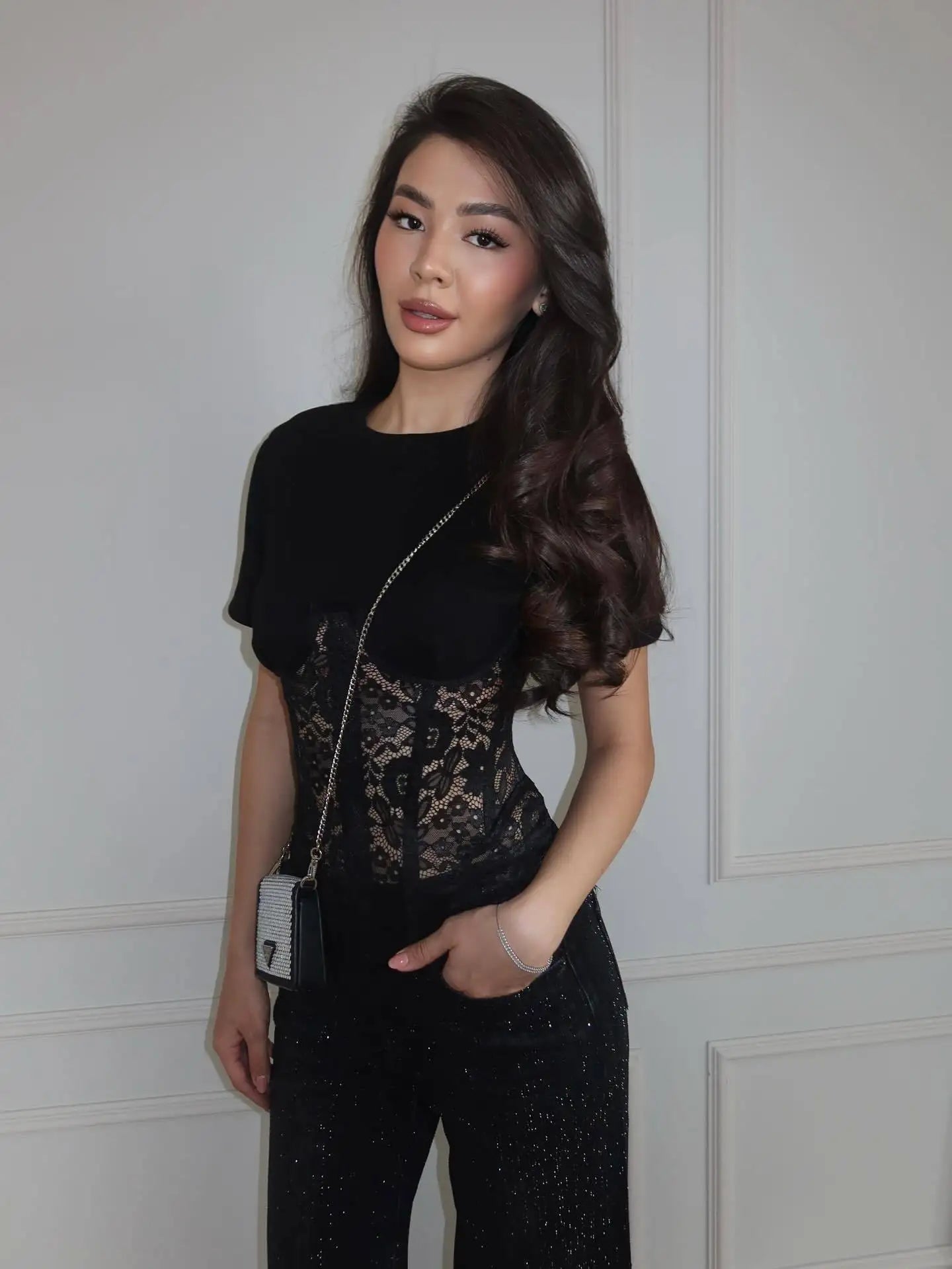 Women Spaghetti Strap Corset Top Female Panelled V-neck Sleeveless Backless Slim Fishbone Blouse 2026 Lady Party Evening Tops
