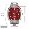 Fashion Brand Men Watch Steel Strap Business Calendar Quartz Watches Luxury Wristwatches Gift Dropshipping Big Dial Clock