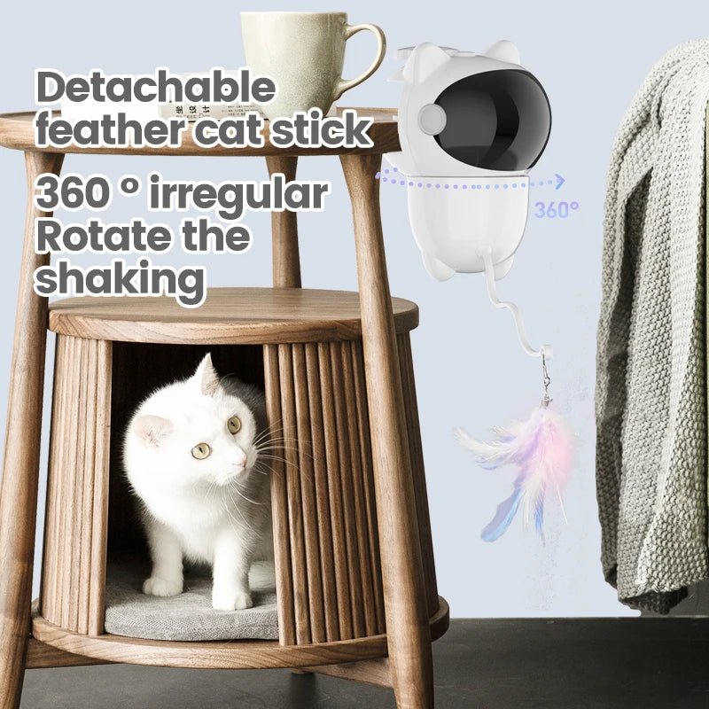 Interactive Smart Cat Toy, LED Laser Indoor Pet Toy Accessories (Suitable for Cats and Dogs), Automatic Cat Toy