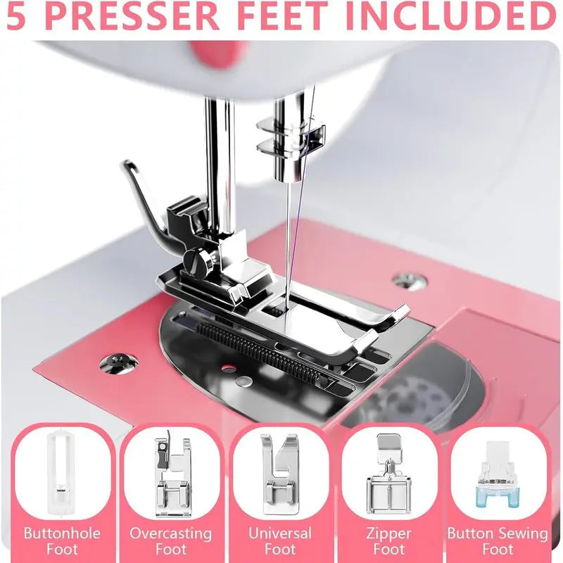 Electric Sewing Machine, Suitable for Beginners, Built-in 12 Stitches, Used for Manual Repair, Light and Fast Repair of Fabrics.