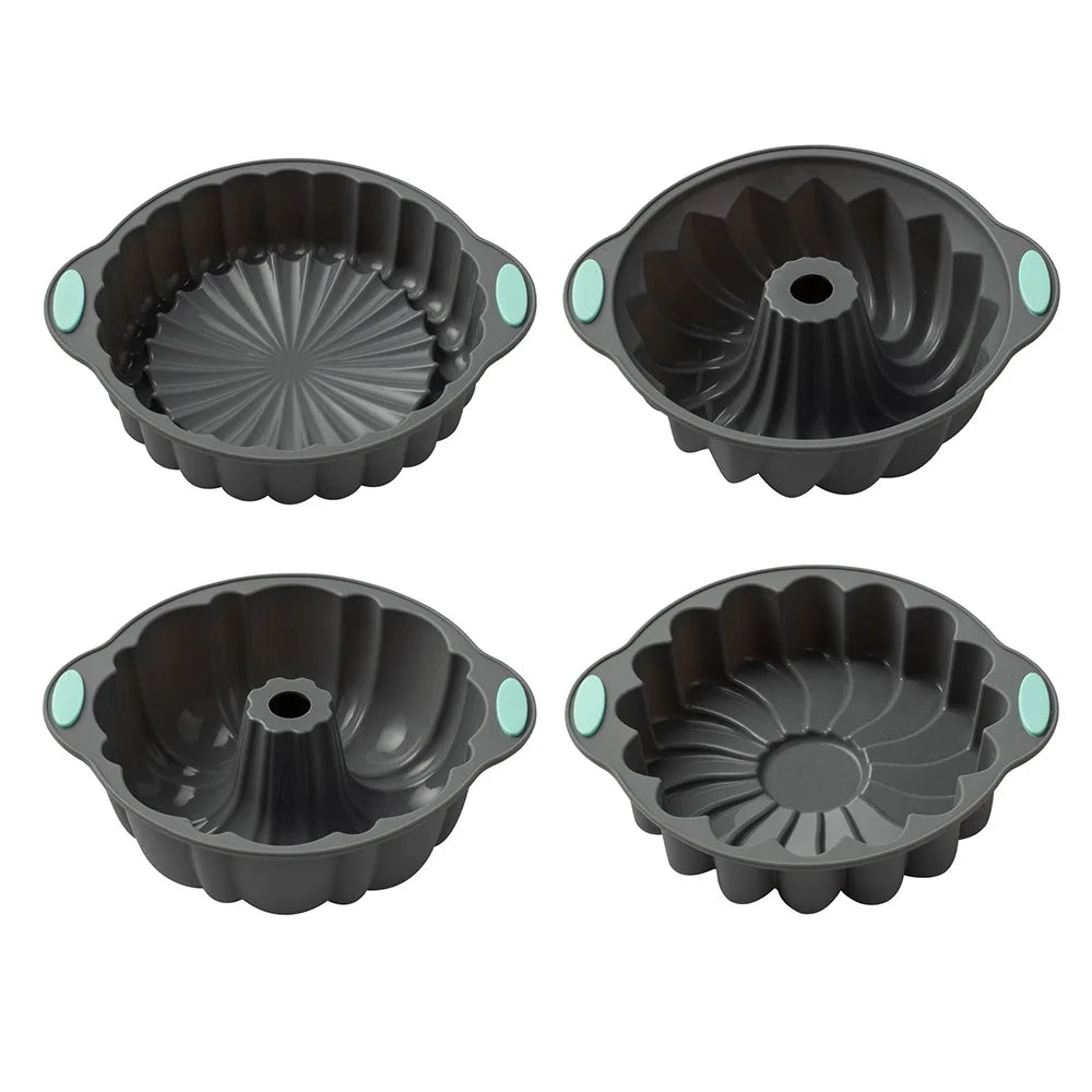 Silicone Cake Mold Large Reusable Jelly Molds, Party Cake, Cake Baking for Desserts Muffin and Loaf Silicone Molds for Desserts
