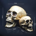 Skull Decor Prop Skeleton Head Plastic 1:1 Model Halloween Style Haunted House Party Home Decoration Game Supplies High Quality