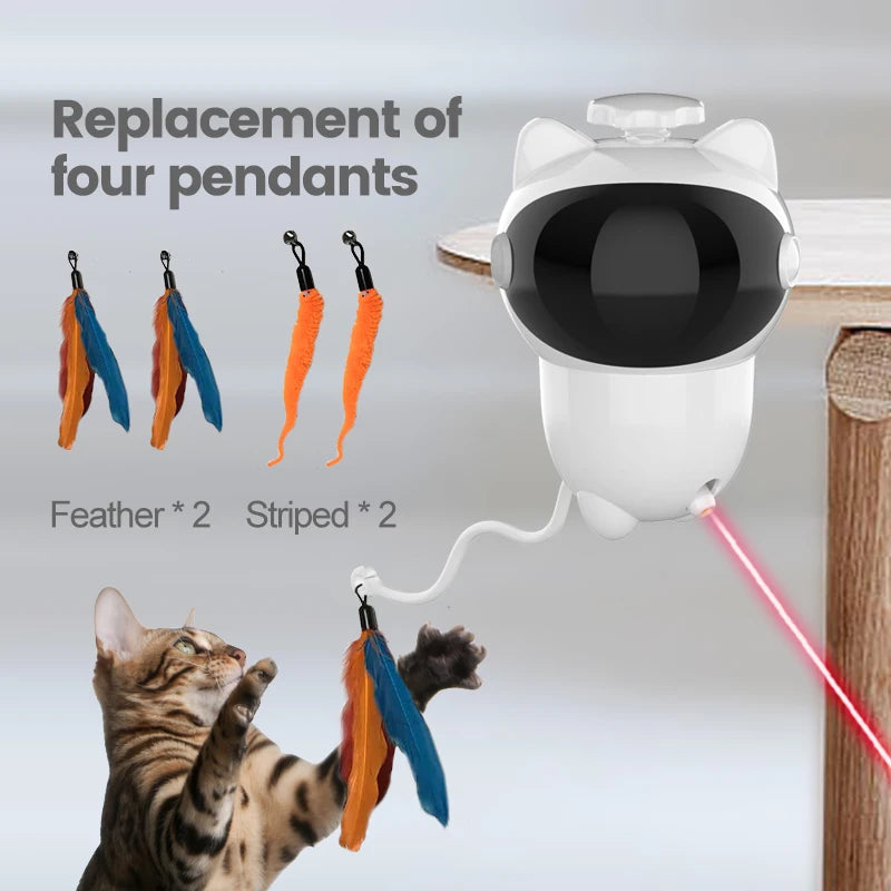 Interactive Smart Cat Toy, LED Laser Indoor Pet Toy Accessories (Suitable for Cats and Dogs), Automatic Cat Toy