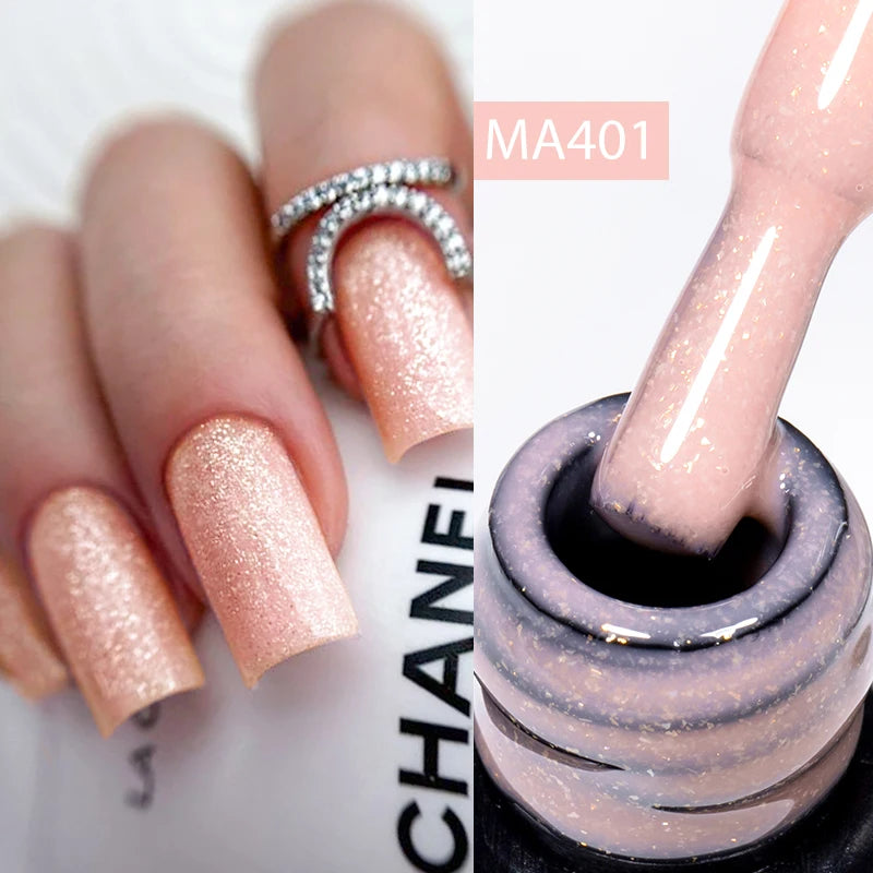 7ml Nude Rubber Base Gel, 68 Colors, DIY Nail Art Supplies Gel for Nails Design, UV LED Soak Off, Easy to Apply, Long Lasting
