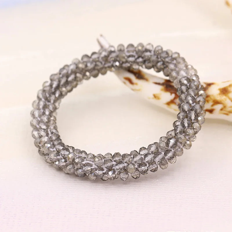 Bracelets for Women Multilayer Crystal Beads Strand Bracelet Boho Bracelet Jewelry Female Gift Wrist Accessories