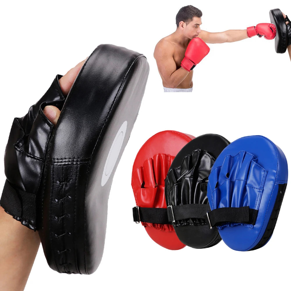 Curved Boxing Hand Target PU Leather Punch Target Bag Breathable Kick Boxing Gloves Adult Kids MMA Boxing Martial Training Mitts