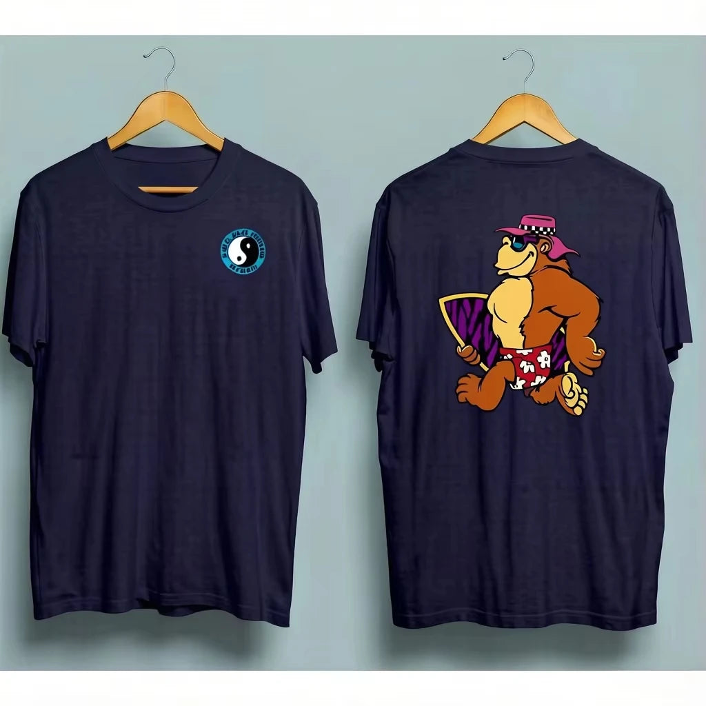 Men's T-shirt Fashion Streetwear Town and Country Shirt Men's Surf Shirt Humorous and Fun Style T-Shirts Male Clothes