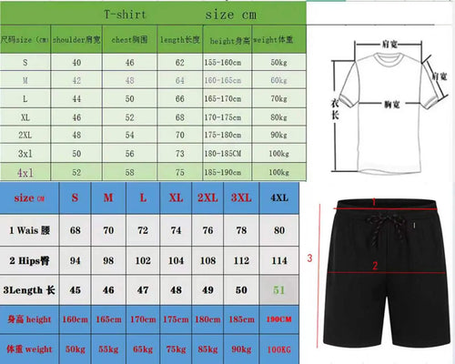 2026 Summer New Men's Casual Sports Outdoor Running Fitness Short-Sleeve Breathable Quick-Dry T-Shirt + Shorts Two-Piece Set