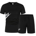 Men's summer T-shirt and shorts set, men's breathable sportswear set, casual and fashionable short-sleeved T-shirt set