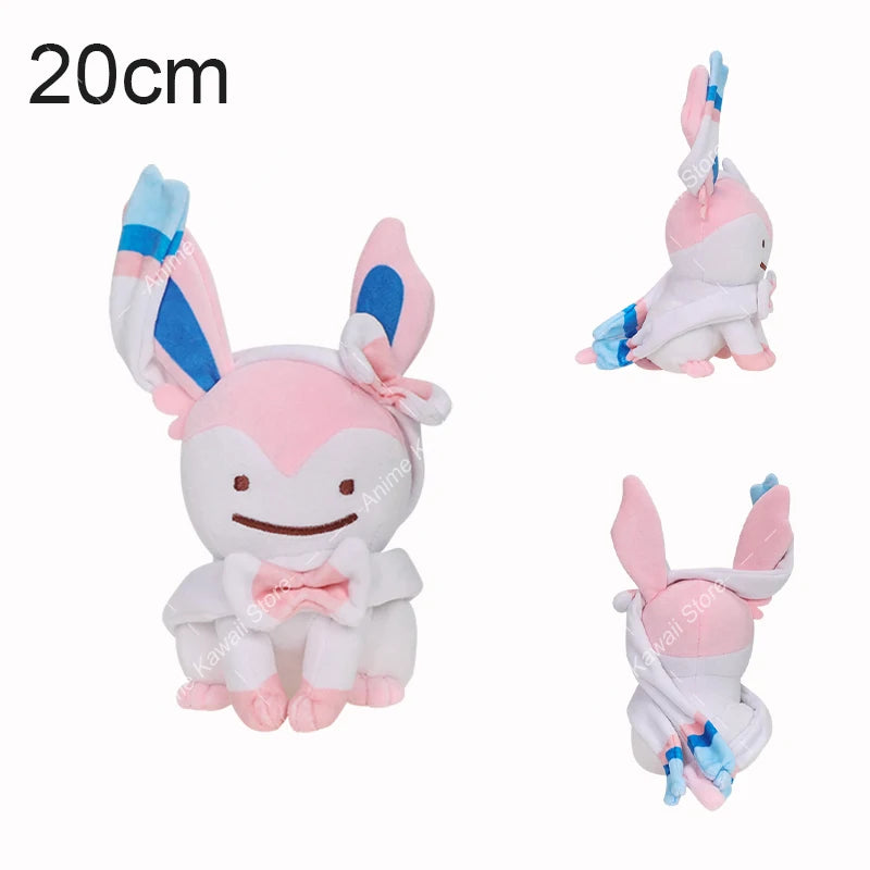 Mimikyu Plush Toys Collectible Soft Plushies Ditto Cos Mimikyu Stuffed Animal Cute Cartoon Character Dolls Collection Gifts
