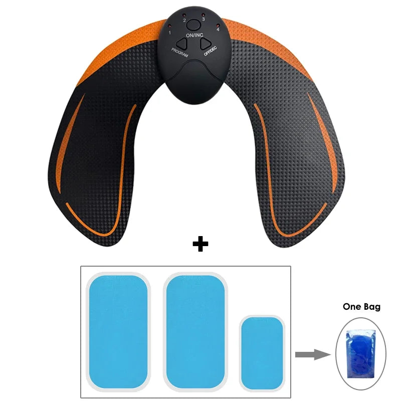 New EMS Muscle Stimulator Abdominal Arm Leg Neck Trainer Muscle Toner Body Training Slimming Massager Fitness Use With Battery
