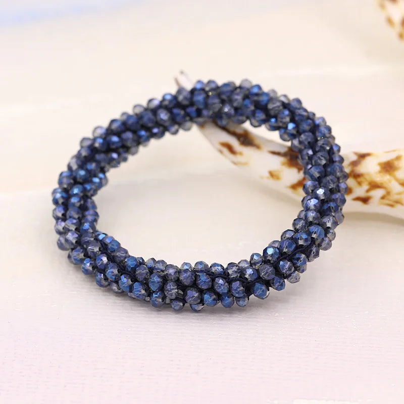 Bracelets for Women Multilayer Crystal Beads Strand Bracelet Boho Bracelet Jewelry Female Gift Wrist Accessories