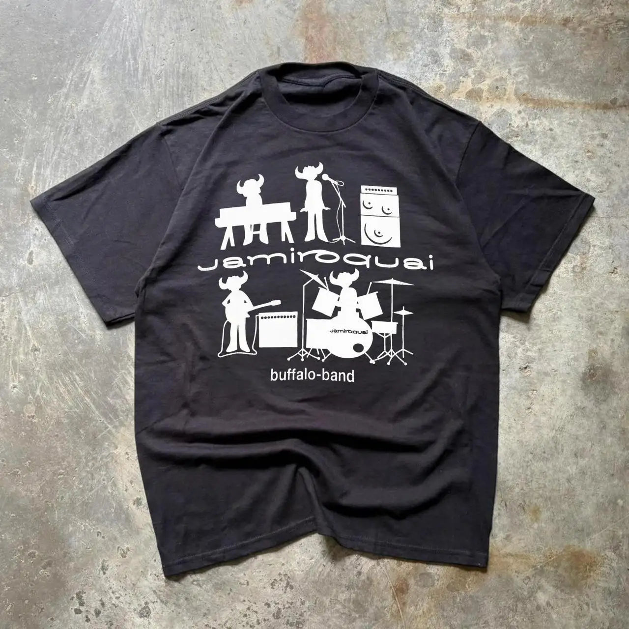 Jamiroquai 1997 Tour White T-Shirt Retro Jamiroqua Men Women Oversized Y2k Short Sleeve Street Hip Hop Tee Female Male Clothing