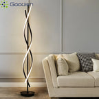 Modern Simplicity Luxury Vertical Geometric Line LED Floor Lamps Art Hand Knitted Lights for Bedroom Home Decoration Chandelier