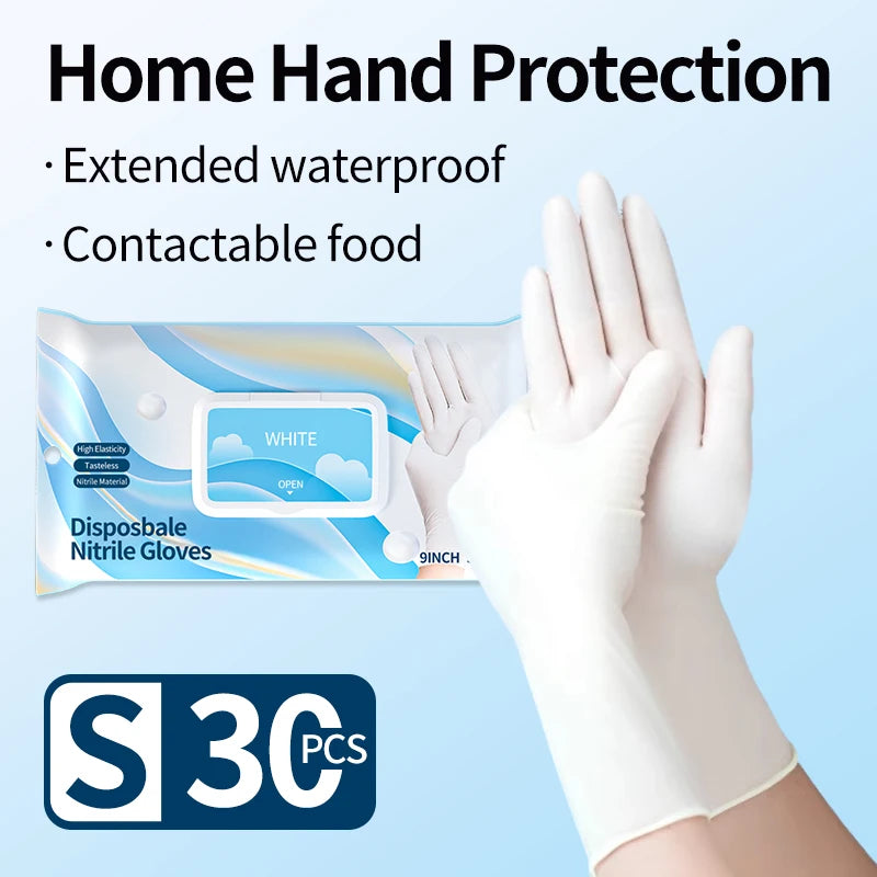 Disposable Nitrile Cleaning Gloves Latex-Free Thicken Extended Cuff Food Glove Cleaning Dishwashing Medical Exam Glove Purple