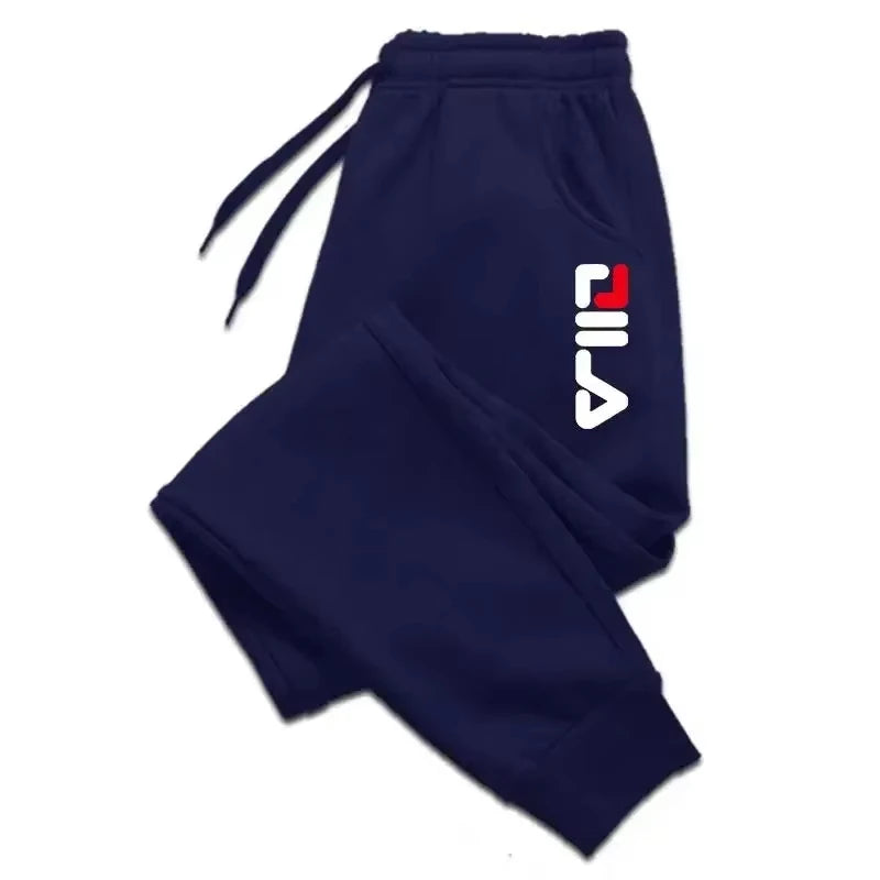 Autumn Winter Men's Joggers Drawstring Casual Pants Fleece Sweatpants Workout Running Gym Fitness Sports Trousers WK007