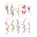 Sexy Flower Arm Temporary Tattoo Sticker Beauty Blue Rose Plum Bossom  Body Leg Waterproof Tatoo Fashion Totem