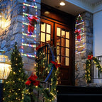 Christmas Decoration 2027 Glowing Santa Claus Climbing Ladder Room Decoration Home Outdoor Garden Cristmas Tree Ornement Gift