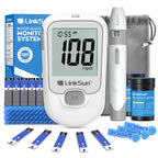 LinkSun G-425-1 Blood Glucose Meter 50/100 pcs Test Strips and Lancets Diabetes Medical  Glucosemeter Testing Blood Sugar Tester