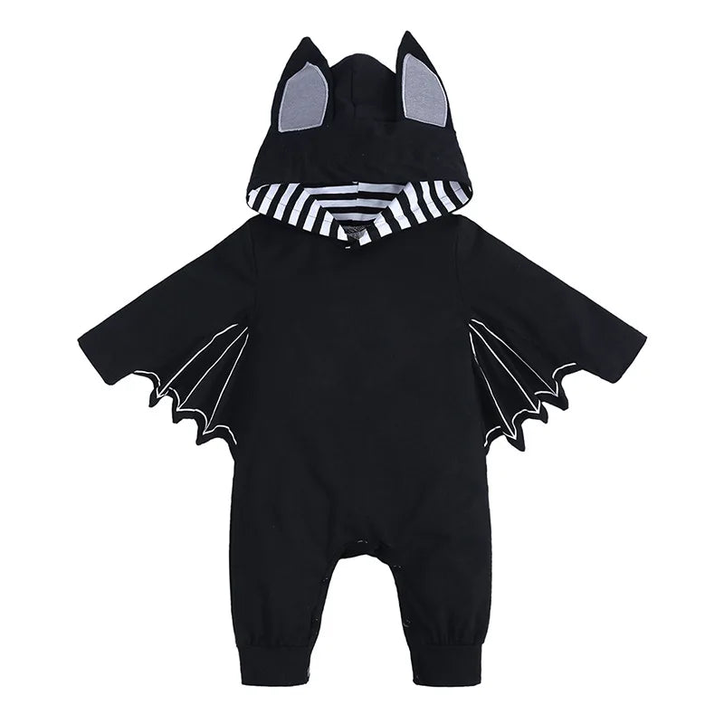 0-24Months Baby Boys Jumpsuits Halloween Costumes Children Halloween Cosplay Party Boy Clothes Long-sleeved Hoodie