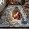 VIKAMA3D Santa Claus Rug Soft and Slip-resistant Living Room Sofa Mat Bedroom Game Room Rug Merry Christmas Home Decoration