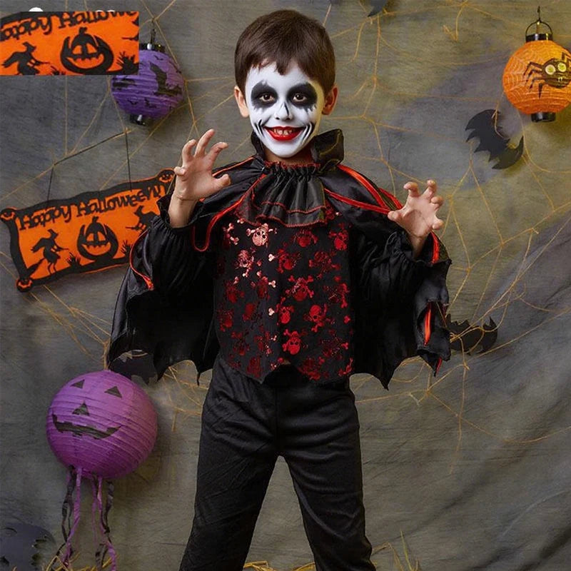 Halloween Costume Girls Witch Ghost Bride Vampire Cosplay Dress Kids Carnival Party Clothes Little Red Riding Hood Dresses Up