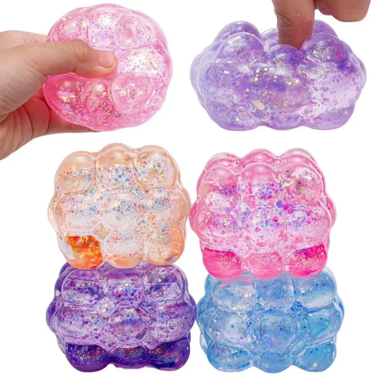 Fun Mystery Squishy Blind Box Cute Ice Cube Bun Shapes Soft Slow Rebound Squeeze Toy Funny Surprise Stress Relief Party Gift