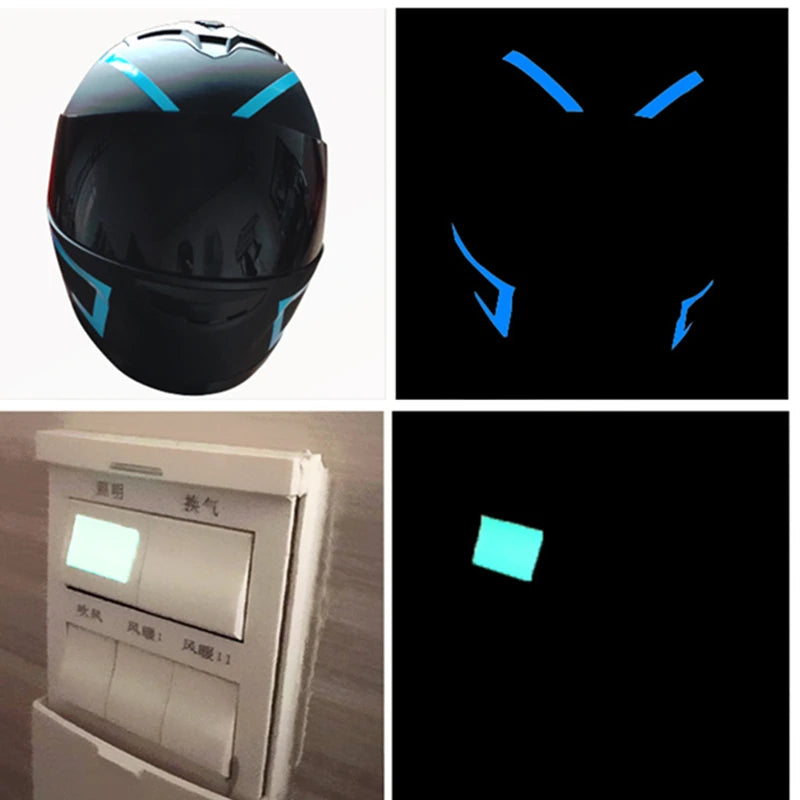 Self-adhesive Luminous Tape Glow Emergency Logo In The Dark Safety Stage Stickers Home Decor Party Supplies Decorative