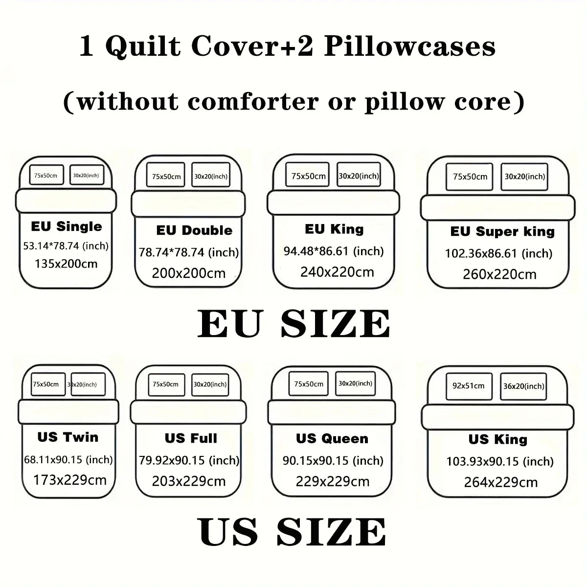3pcs Love couple pattern printed bedding set, 1*quilt cover+2*pillowcase, suitable for couples and adults bedrooms