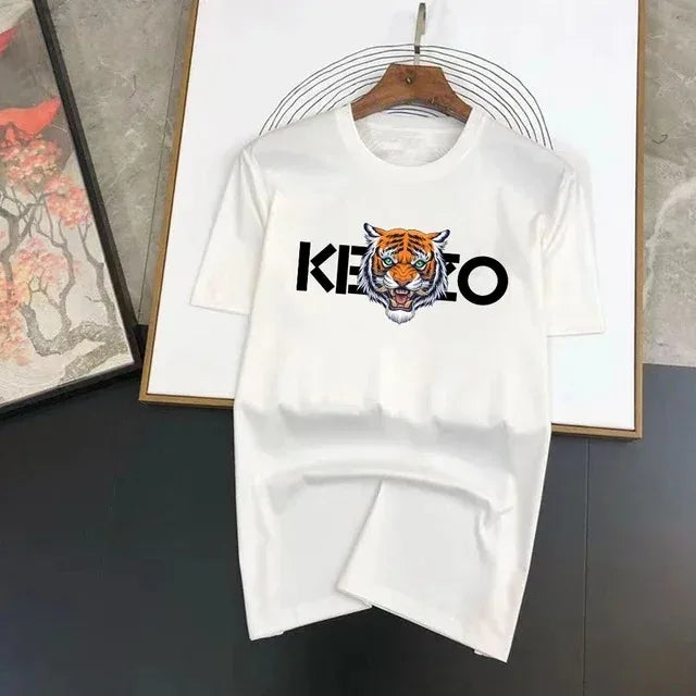 2025 New Fashion Hot Luxury Brand Printed Men's T-Shirt High Quality Summer Wear Tops Training Loose Cotton Sportswear Outfits