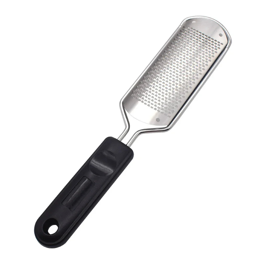 File Pedicure Stainless Steel Foot Scrubber  Heel Callus Dead Skin Remover Exfoliating Professional Feet Care Tool Pedicure