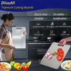 WXCOO 5 Sizes Household Kitchen Boards Thickened Stainless Steel Cutting Board Kitchen Fruit Vegetable Kneading Dough Board