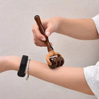 1/2pcs Wooden Manual Massage Roller Portable Massager for Blood Circulation, Suitable for Neck, Back, Shoulders, Hands and Head
