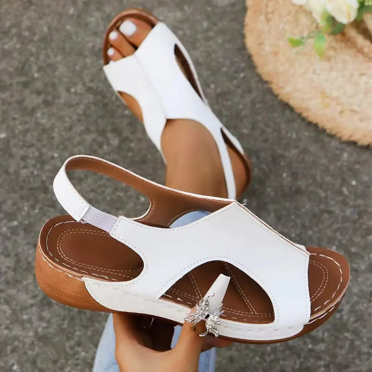 Summer Women Wedge Sandals New Woman Fashion Non Slip Beach Shoes Female Lightweight Casual Platform Sandalias Zapatos Mujer