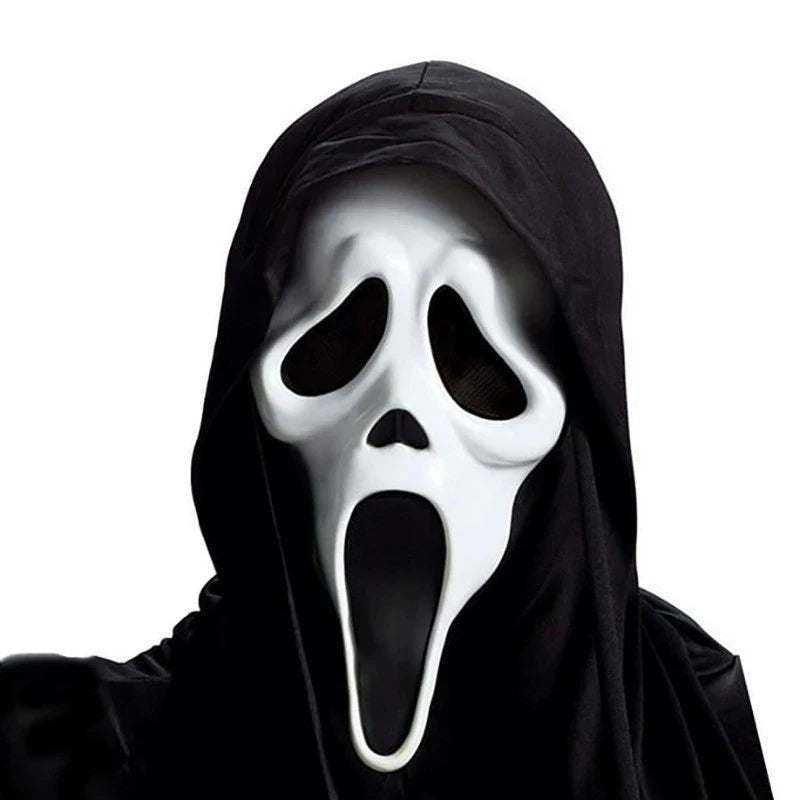 Quality Halloween Movie Scream Horror Face Mask Realistic Creepy Ghost Masks Stick Tongue Out Funny Scary Cosplay Costume Props