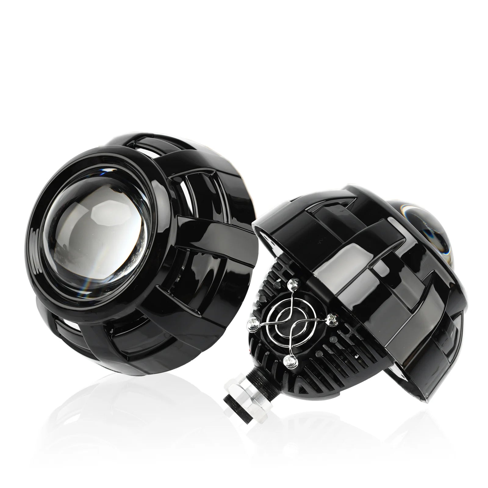 90W 2 PCS 3.0 Inch Blue Bi LED Projector Lens Universal Headlight Retrofit For H1 H4 H7 H11 Auto Light Headlamp Car Accessory